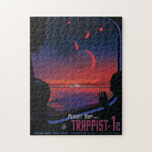 Sci-Fi Travel Ad, Planet Trapist-1e Puzzle