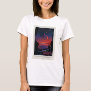 Sci-Fi Travel Ad, Planet Trapist-1e T-Shirt