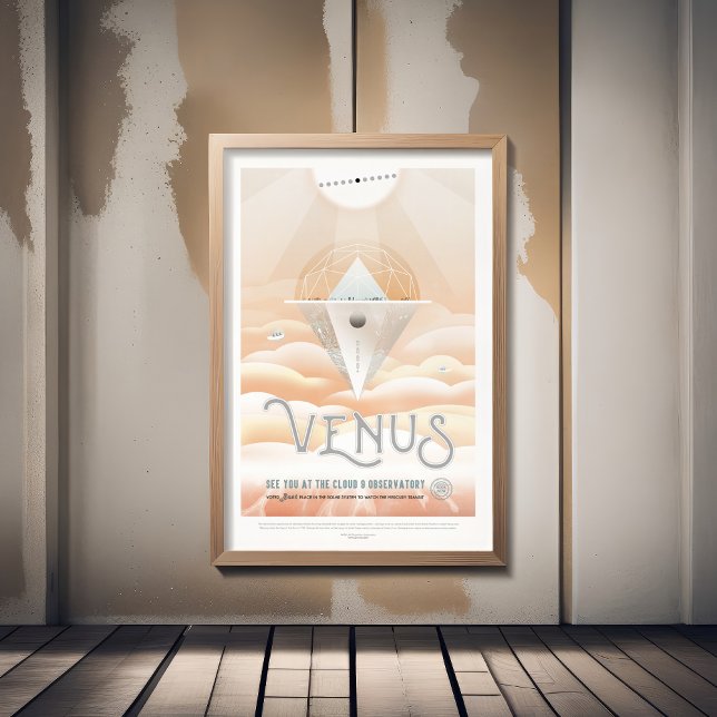 Sci-Fi Travel Ad, Planet Venus Fotodruck (Von Creator hochgeladen)