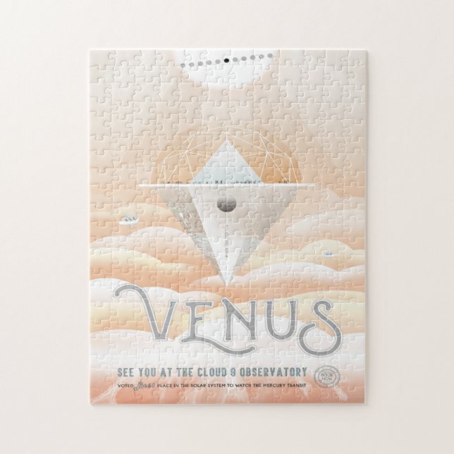Sci-Fi Travel Ad, Planet Venus Puzzle (Vertikal)