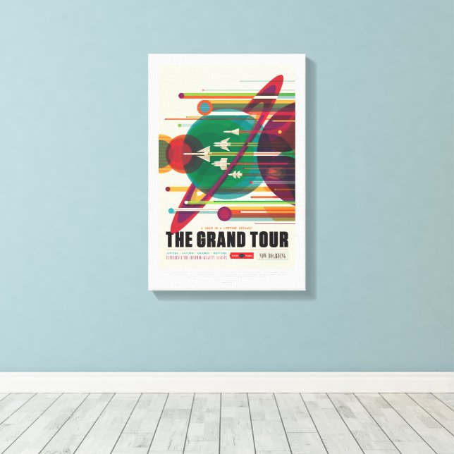 Sci-Fi Travel Ad, The Grand Tour Leinwanddruck (Insitu (Holzboden))
