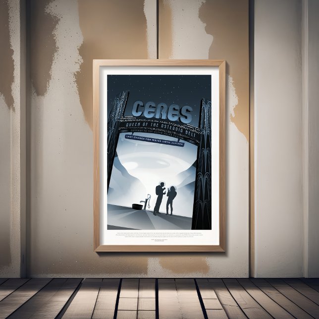 Sci-Fi Travel Ad, Zwerg Planet Ceres Poster (Von Creator hochgeladen)