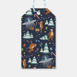 Sci-Fi Weihnachten | Big Foot, Außerirdischen & Re Geschenkanhänger