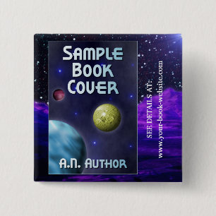 Sci-Fi Writer / Author Werbeaktion: Buchabdeckung Button