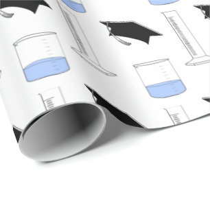 Science Abschluss Beaker Cap abgestufter Zylinder Geschenkpapier