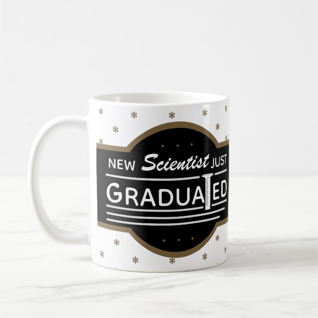 Science Abschluss Scientist Graduated Cylinder Kaffeetasse (Links)