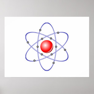 Science Atom Diagramm Poster