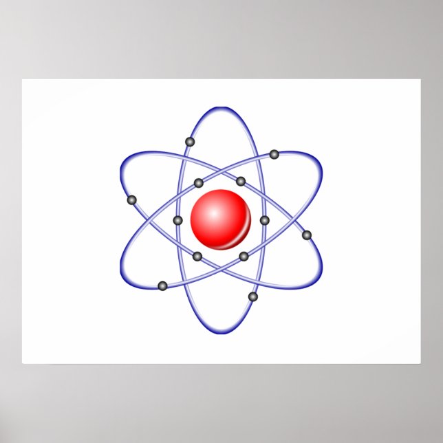 Science Atom Diagramm Poster (Vorne)