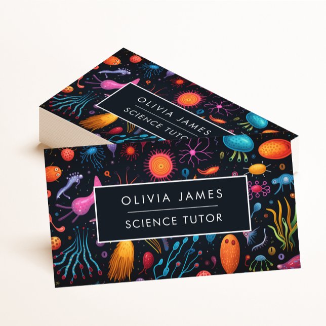 Science Biology Bildung Learning Tutor Visitenkarte (Von Creator hochgeladen)