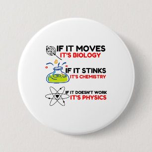SCIENCE BIOLOGY CHEMISTRY PHYSICS BUTTON