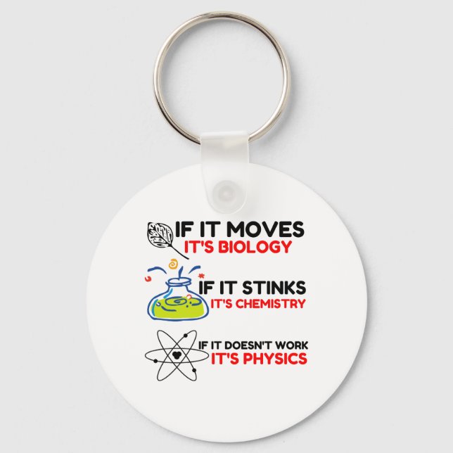 SCIENCE BIOLOGY CHEMISTRY PHYSICS SCHLÜSSELANHÄNGER (Vorderseite)