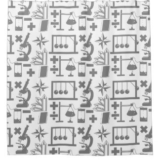 Science Biology Physiology Geology Math Pattern Duschvorhang