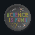Science Birthday Party | Wissenschaft ist Spaß Pappteller<br><div class="desc">Science Birthday Party | Science is Fun Paper Plate - Setzen Sie Ihren Labrador auf und machen Sie sich bereit für explosive Stunden! Die perfekte Touch für Ihren Tisch in Ihrem Science Party ist genau hier. Keine Notwendigkeit für Tests oder Experimente, die wir Ihnen got haben. Diese Papiertafel ist Teil...</div>