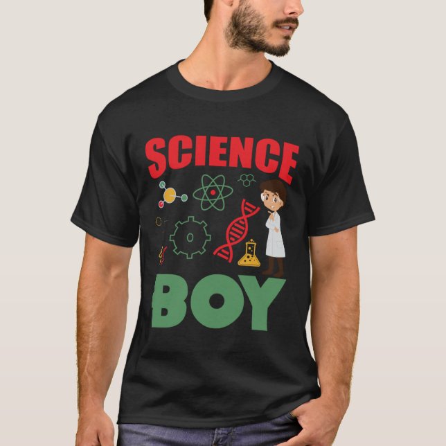 Science Boy I Chemie T-Shirt (Vorderseite)