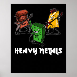Science Chemical Heavy Metals Nerd Geek Poster