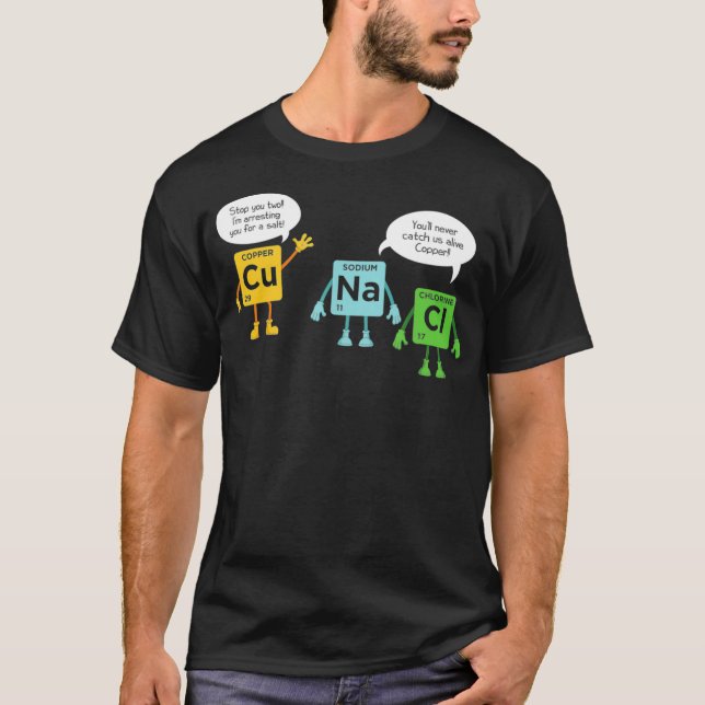 Science Chemistry Periodic Table Funny Scientist N T-Shirt (Vorderseite)