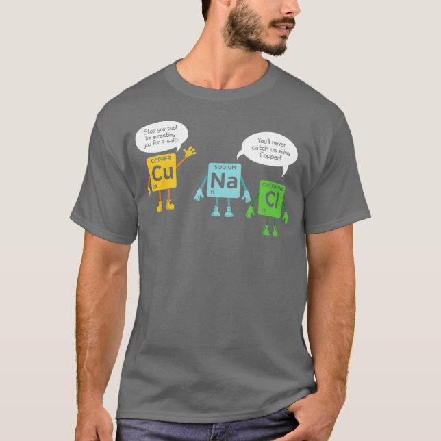 Science Chemistry Periodic Table Funny Scientist T-Shirt (Vorderseite)