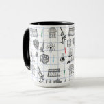 Science Chemistry Scientistry Pattern Tasse<br><div class="desc">Ein wissenschaftlich thematisiertes chemisches Muster,  das für alle geeignet ist,  die Lieben in Naturwissenschaften,  Chemie,  Biologie usw. haben. Ein ideales Geschenk für Wissenschaftler,  egal in welchem Alter.</div>