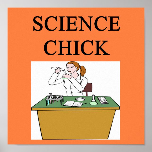 SCIENCE CHICk Poster (Vorne)