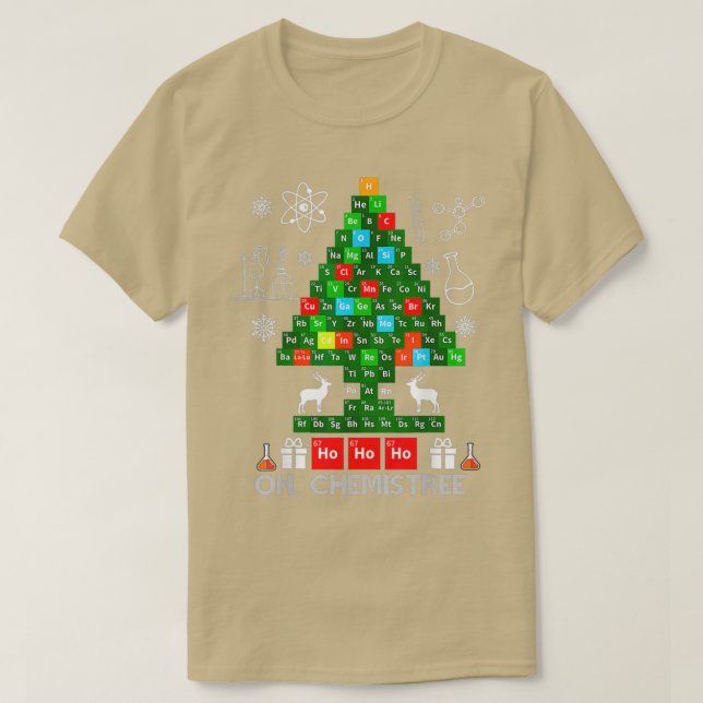 Science Christmas Oh Chemist Tree Chemistree  T-Shirt (Design vorne)