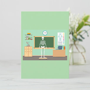 Science Class Skeleton Einladung