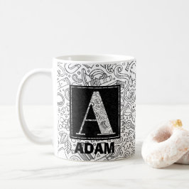 Science Custom Monogram - Letter A Coffee Tasse