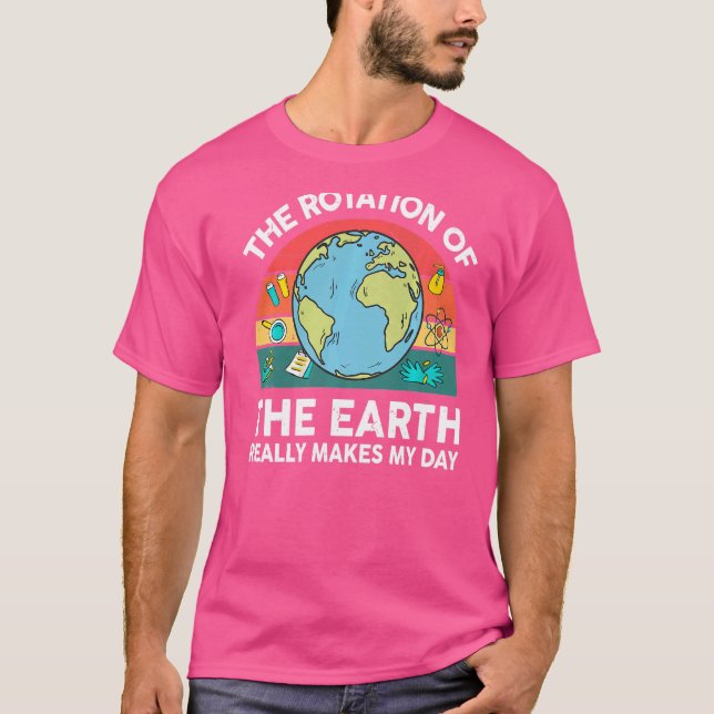 Science Earth Rotation macht den STEM Space Tee me (Vorderseite)