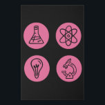 Science Elements Items Künstlicher Leinwanddruck<br><div class="desc">Cool Science Design featuring several science related elements. A perfect match for every scientist,  science student,  science teacher and science lover.</div>