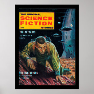 Science Fiction - 1958.09_Pulp Art Poster