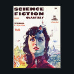 Science Fiction 3 Postkarte<br><div class="desc">Senden Sie Ihren Freunden Postanzeige auf diesem phantastischen, klassischen Pulp-Science Fiction-Bild der 1920er, 1930er, 1940er und 1950er Jahre!</div>