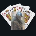 Science Fiction Alien Wear Helmet Mask Spielkarten<br><div class="desc">Fantasy Art Produkte von The Lunarium.</div>