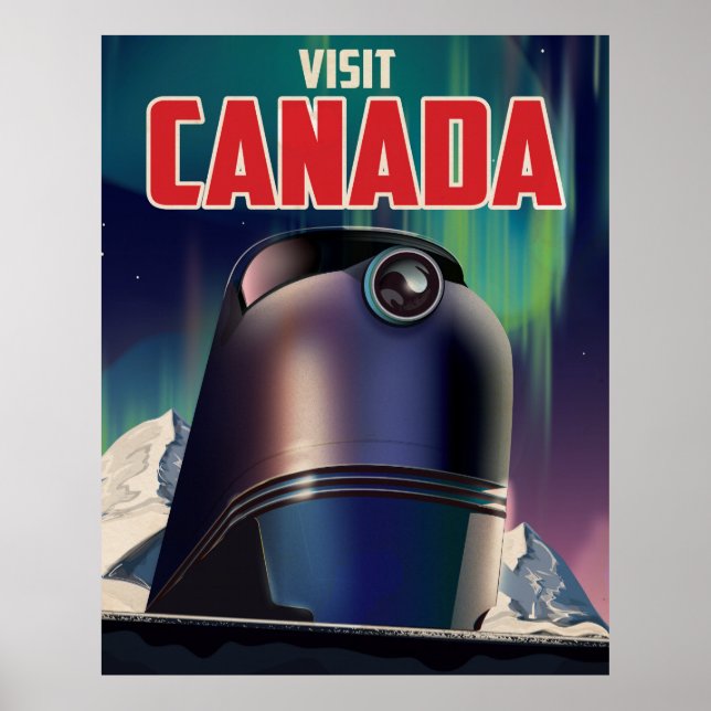 Science Fiction Besuchen Sie Kanada Reiseplakat Poster (Vorne)