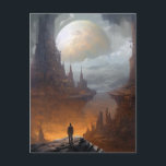 Science Fiction City Landscape Sci Fi Postkarte<br><div class="desc">Science Fiction City Landscape Sci Fi</div>