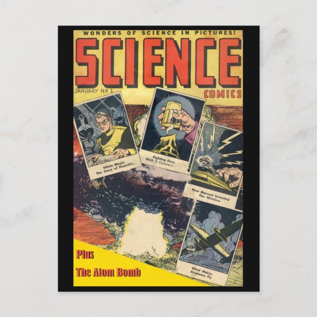 Science-Fiction-Comic: Science Comics 1 Postkarte (Vorderseite)