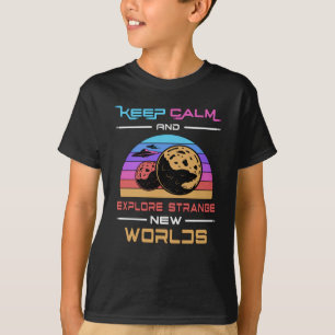 Science Fiction Day Space Behalte Calm Stars Gesch T-Shirt