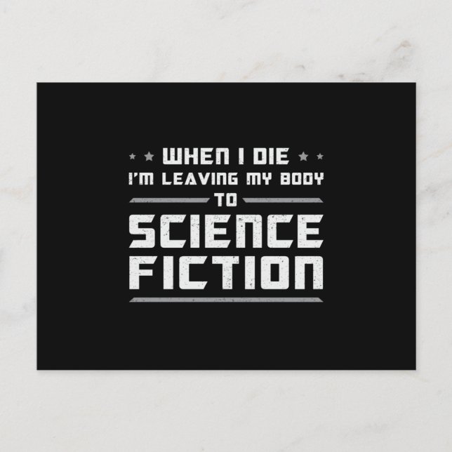 Science Fiction Day Space Science Alien Geschenk I Postkarte (Vorderseite)
