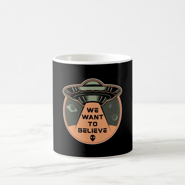 Science Fiction Day Space Science Alien Stars Gift Kaffeetasse (Mittel)