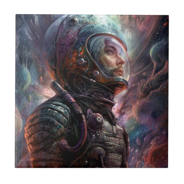 Science Fiction des Astronauten Fliese (Vorderseite)