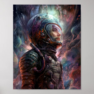 Science Fiction des Astronauten Poster