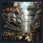 Science Fiction Fotodruck<br><div class="desc">Wenn Sie Science Fiction mögen,  ist dieses Design perfekt für Sie. Es zeigt eine Stadt.</div>