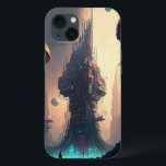 Science Fiction Futuristic City Case-Mate iPhone C Hülle<br><div class="desc">Fantasy Art Produkte von The Lunarium.</div>