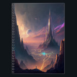 Science Fiction Futuristic City Notebook Notizblock<br><div class="desc">Fantasy,  Sci-fi & Horror Art von The Lunarium.</div>