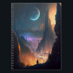 Science Fiction Futuristic City Notebook Notizblock<br><div class="desc">Fantasy,  Sci-fi & Horror Art von The Lunarium.</div>