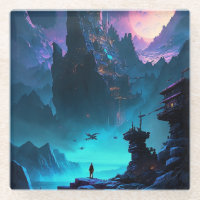 Science Fiction Futuristic City Untersetzer