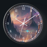 Science Fiction Futuristische City-Uhr Uhr<br><div class="desc">Science Fiction Futuristic City</div>