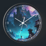 Science Fiction Futuristische City-Uhr Uhr<br><div class="desc">Science Fiction Futuristic City</div>