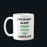 Science Fiction-Lüfter, avid Kaffeetasse<br><div class="desc">Science Fiction</div>