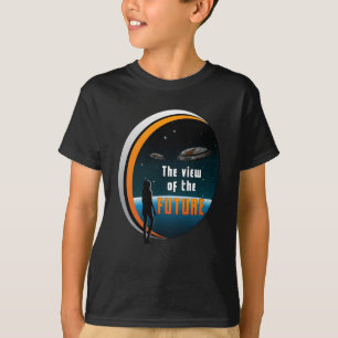 Science Fiction Ufo Space Alien Sci-Fi Funny Gift T-Shirt