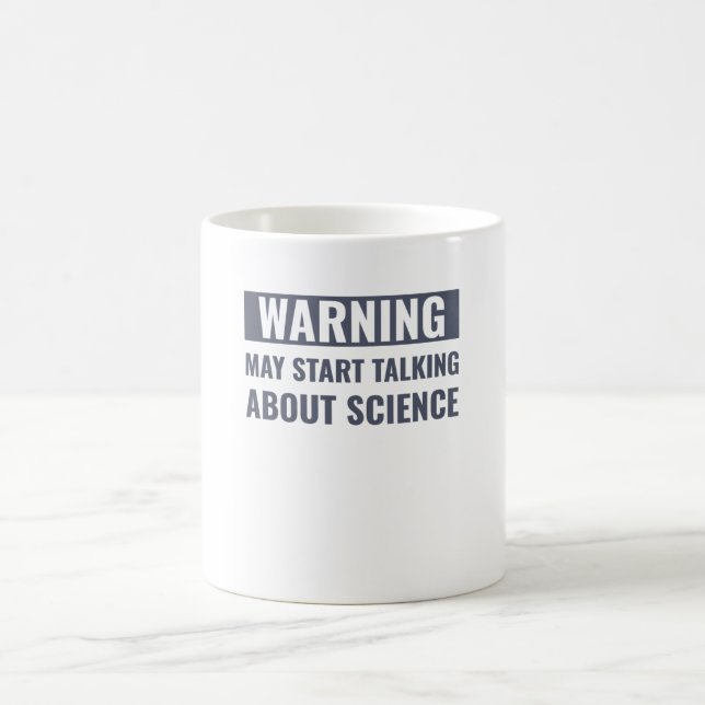 Science Funny Scientist Talkin Über Wissenschaft Kaffeetasse (Mittel)
