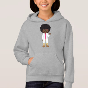 Science Girl, Afrikanisches Mädchen, Wissenschaftl Hoodie